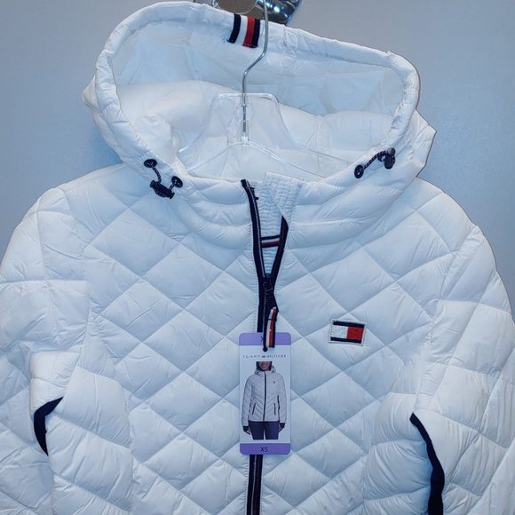 Tommy Hilfiger Womens Packable Jacket--White - Picture 7 of 10